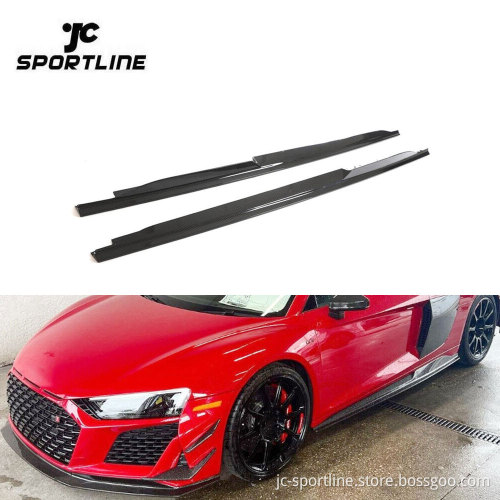 Prepreg Dry Carbon Fiber Side Skirts Extension for Audi R8 V10 2023